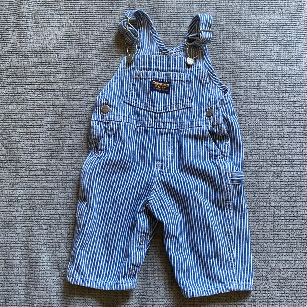 OshKosh pinstriped overalls